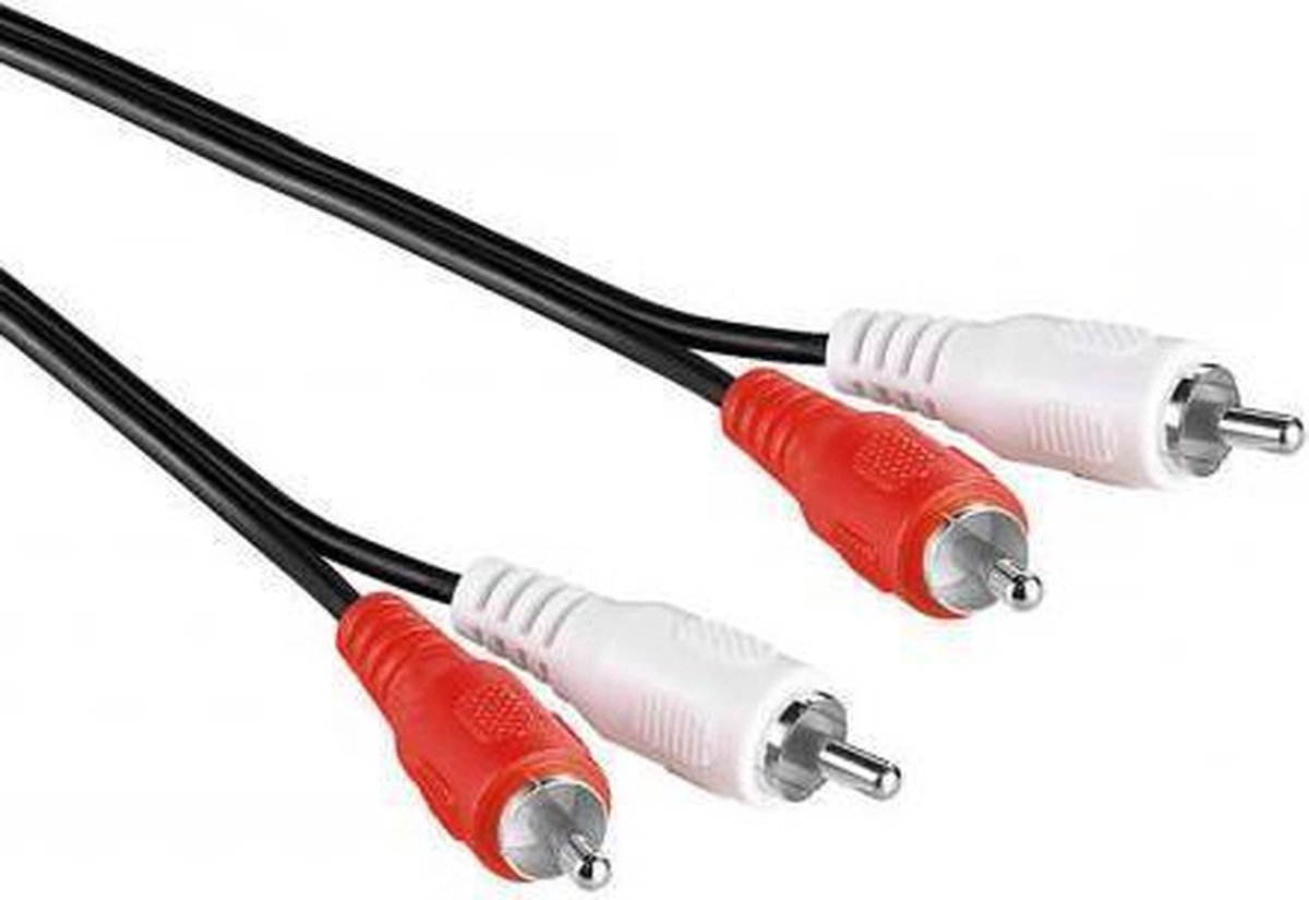 Tulp Kabel Rood/Wit 2 Meter - RCA kabel - Audio Kabel - Cinch Kabel |  bol.com