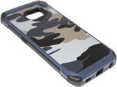 Camouflage hoesje blauw Geschikt Voor Samsung Galaxy S6 Edge