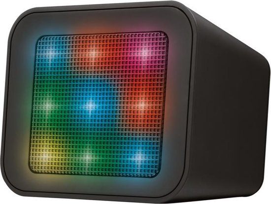 Slaapzaal Belastingen Neem de telefoon op Trust Dixxo Cube Draagbare Bluetooth Luidspreker met geïntegreerde  lichtshow | bol.com