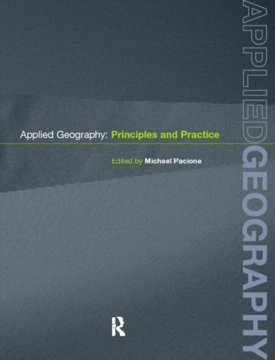 Applied Geography 9780415214193 Pacione, Michael Boeken