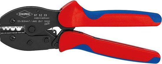 Foto: Knipex preciforce 97 52 33 krimptang onge soleerde buiskabelschoenen onge soleerde knelkabelschoenen onge soleerde kn