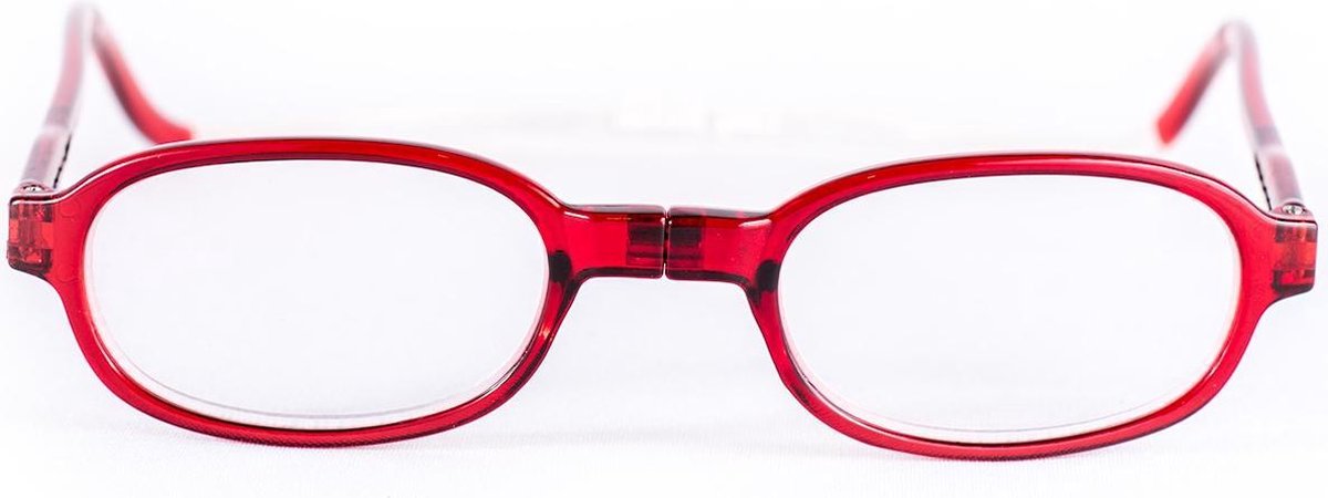 Easy Reader Magneetleesbril Rond rood +3.50