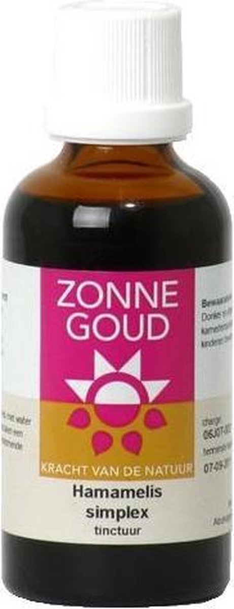 Goedkoopste Zonnegoud - Hamamelis simplex tinctuur - 50 milliliter
