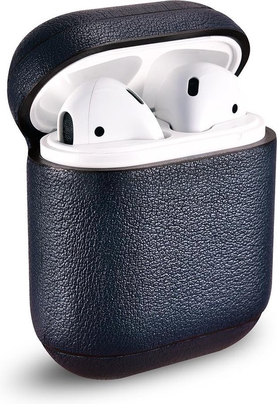 iCarer - Nappa Etui voor Apple AirPods - Blauw