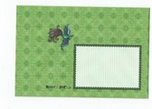 Luxe Gekleurde Enveloppen - 200 stuks - Groen / vogel - B6 - 175X120 mm - 100grms - 2 X 100 enveloppen