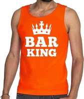 Oranje Bar King tanktop / mouwloos shirt heren - Oranje Koningsdag kleding M