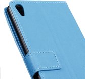 Sony Xperia XA Ultra Hoesje Blauw met opbergvakjes