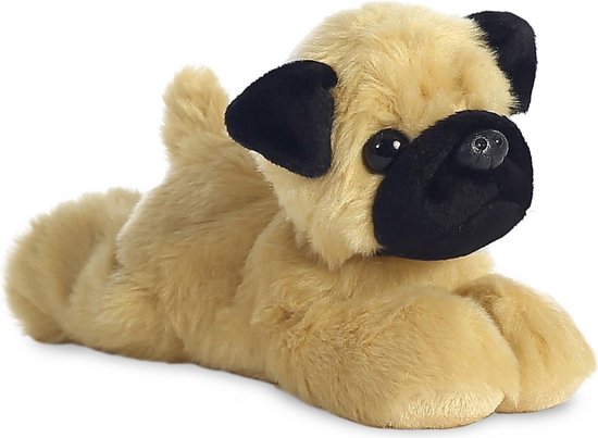 Aurora, 31745, Mini Flopsies, Bulldog francese, 20.5cm, peluche, bianco