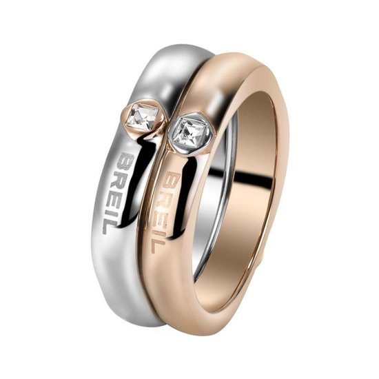 Breil TJ1558 Damesring - Model Crossing Love - ring - Maat 14 | bol.com