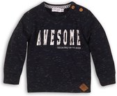 Dirkje Jongens Sweater - Navy melee - Maat 62