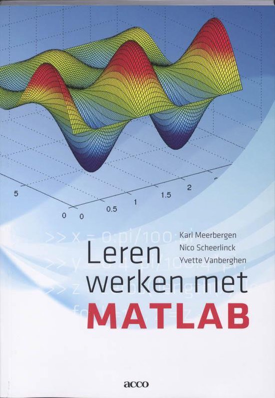 Leren werken met MATLAB