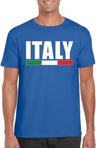 Blauw Italie supporter shirt heren 2XL