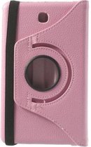 Xssive Tablet Hoes - Case - Cover 360° draaibaar voor Samsung Galaxy Tab 4 7 inch T230 Soft Pink Licht Roze