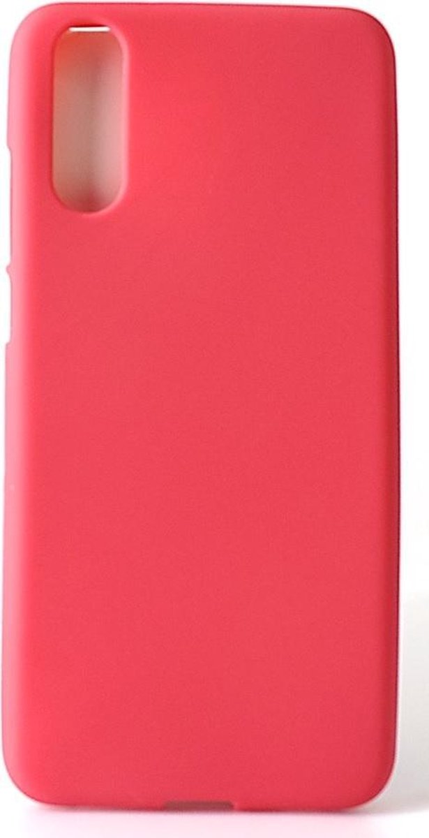 Combi Set Tempered Glass Clear + TPU Soft Back Cover voor Huawei P20 - Rood