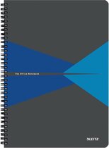 Leitz - Office Notebook - A4 - Geruit -Blauw