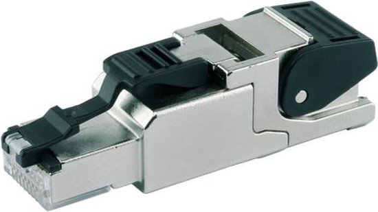 Connecteur de câble Telegärtner J00026A2004 RJ45 Zwart, acier inoxydable