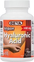 Vegan Hyaluronic Acid 100 mg (90 Tablets) - Deva