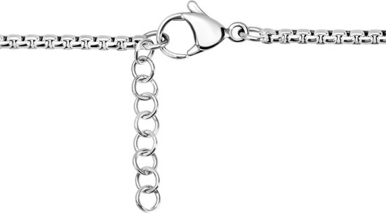 JEWELS BY LEONARDO Halskette Ciao Sofia • feine Anker-Kette aus goldfarbenem Edelstahl • mintgrüner Glaskristall • 42-47 cm Länge • Geschenk Damen Schmuck • 021651 : glaskoch