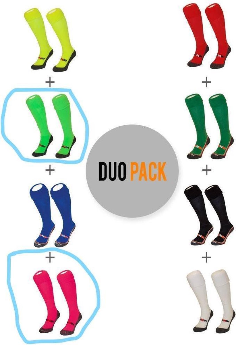 Hingly Rugby sokken Duo Fluo pack - 41-44