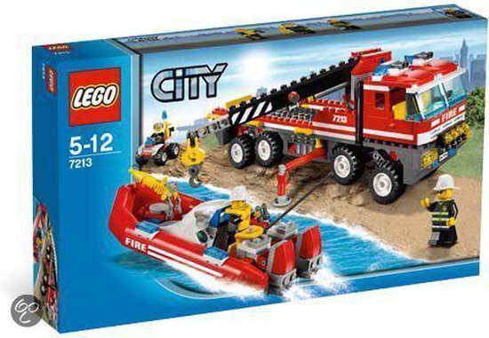 LEGO City Le camion de pompiers et le bateau de pompiers tout-terrain -  7213 | bol.com