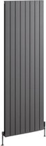 Design radiator verticaal staal mat antraciet 180x58,8cm 2127 watt - Eastbrook Addington type 20
