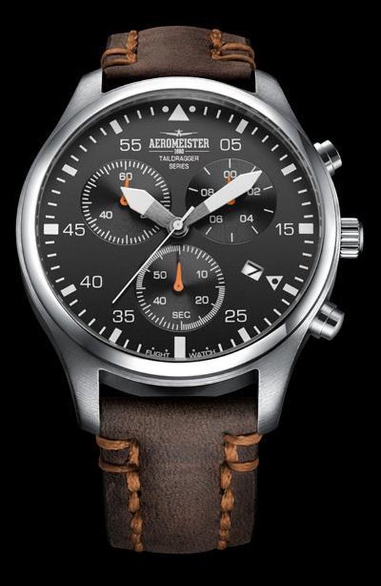 Aeromeister - AM8013 - Taildragger - mannenhorloge - stainless steel |  bol.com