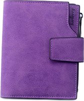 ZILOU® Dames Portemonnee - met Rits - tot 28 Pasjes - voor Brief- en Muntgeld - Unisex - Kunstleer - Paars