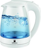 Hoffmanns 1,7 Liter Glas-Waterkoker 20227 Creme-Wit