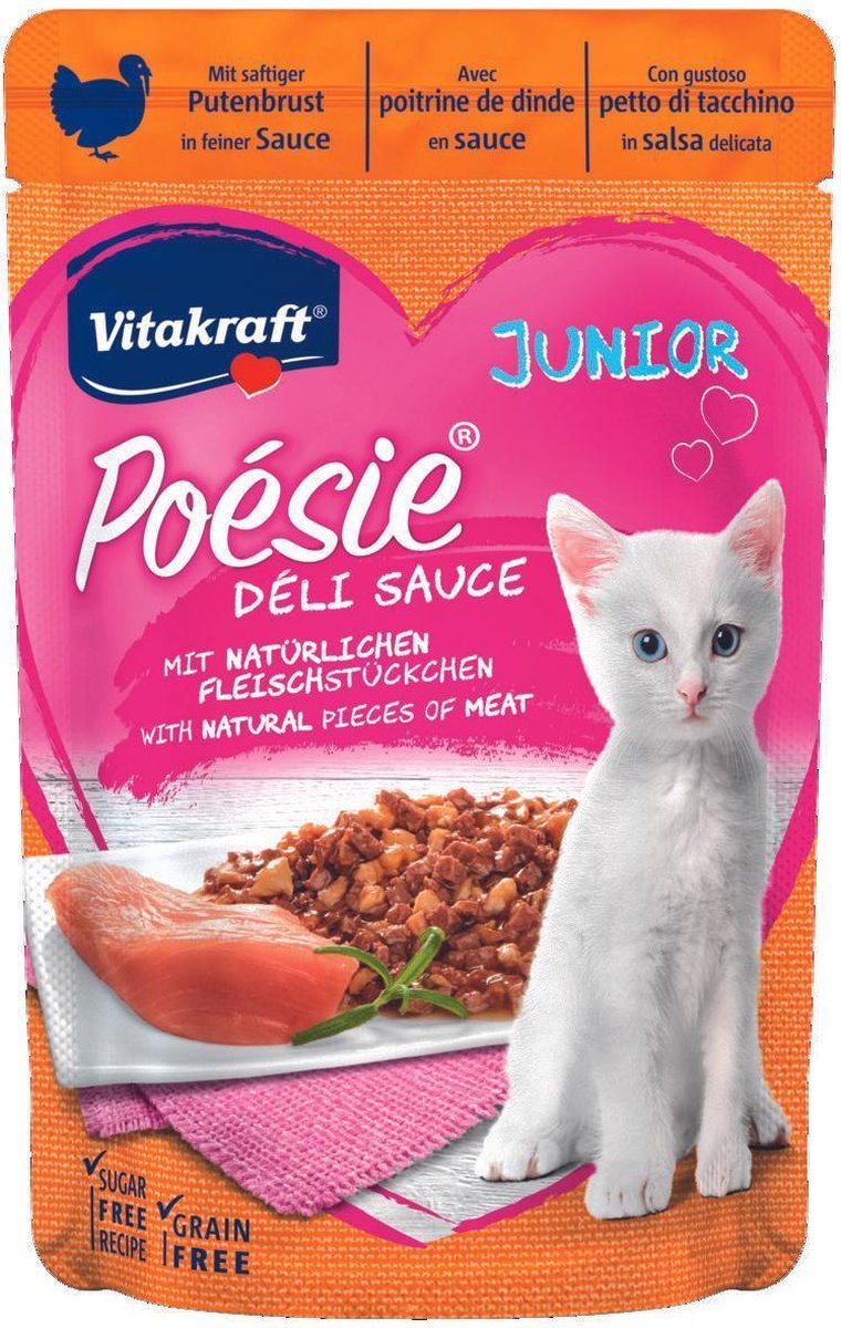 Vitakraft Poesie Delisauce Kalkoen Junior 85g