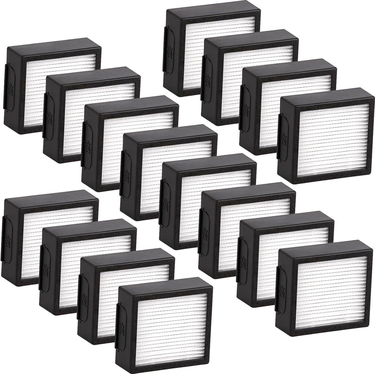 J7+ Premium 16 stuks Vervanging HEPA-filter Compatibel met iRobot Roomba Combo J7+/Combo J7 plus Robotic Stofzuiger HEPA-filters Accessoire Kit 16 Stuks (ALLEEN VOOR Combo J7+)