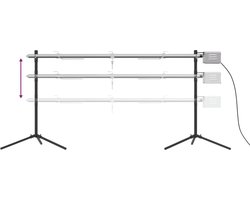vidaXL - Automatische - barbecue - met - motor - 150x46,5x82,5 - cm - roestvrijstaal