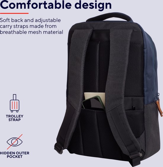 Trust Lisboa 16″ Laptop Rugzak – Laptop Backpack – 16 Inch - Blauw