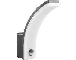 Maclean - LED lamp - Buitenlamp - Wandlamp - PIR bewegingssensor - 20W - IP65 - 2000lm - 4000K - Grijs