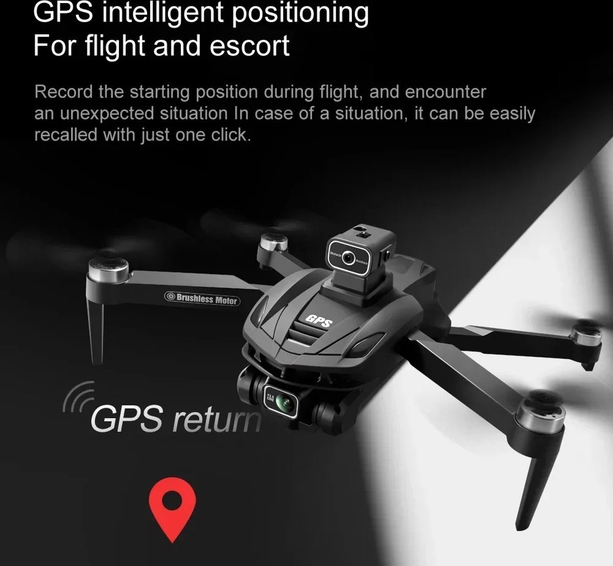 V168 Drone - Pro Max - 8K - 5G - Gps - Professionele - Hd Luchtfotografie - Dual-Camera - 2x 25 minuten vliegtijd - 1 KM bereik - 5GHz Wifi FPV -1 click return- GPS - 8K camera's - 2 batterijen - Zonder Vliegbewijs - Controller Met Groot Scherm thumbnail 3