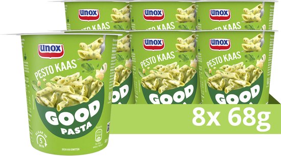 Unox Good Pasta - Pesto Kaas - 8 x 68 g - Voordeelverpakking