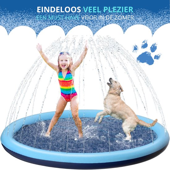 Piscine pour chiens Twenty4seven® 150CM - XL pliable - Piscine Chiens et enfants - Dog Pool et piscine Kinder - Piscine pour chiens - Tapis de refroidissement pour chiens