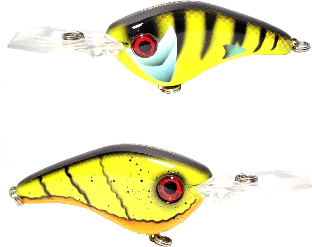River7 MD Two Tone Crankbait | 6cm | 17g Fluoro Perch 6cm