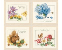 borduurpakket PN0173621 marjolein bastin, vier jaargetijden/seizoenen