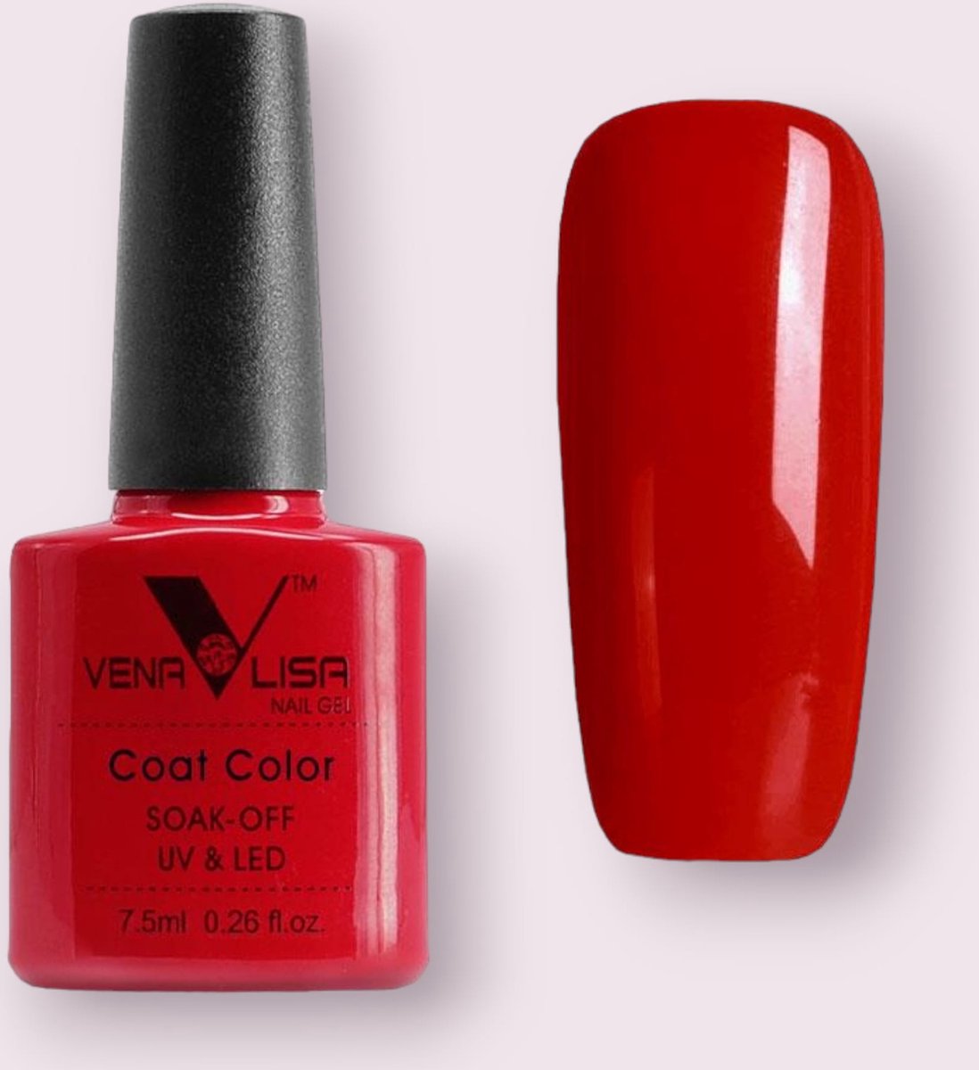 Goedkoopste Venalisa Gellak Rood - 7.5 ml - Rode Gellak - Gellak Stralend - Helderrood Gellak - Gellac Rood - Gellak Krachtig Rood - Gellak Kleuren - Venalisa Gellak - Gellak Nagellak