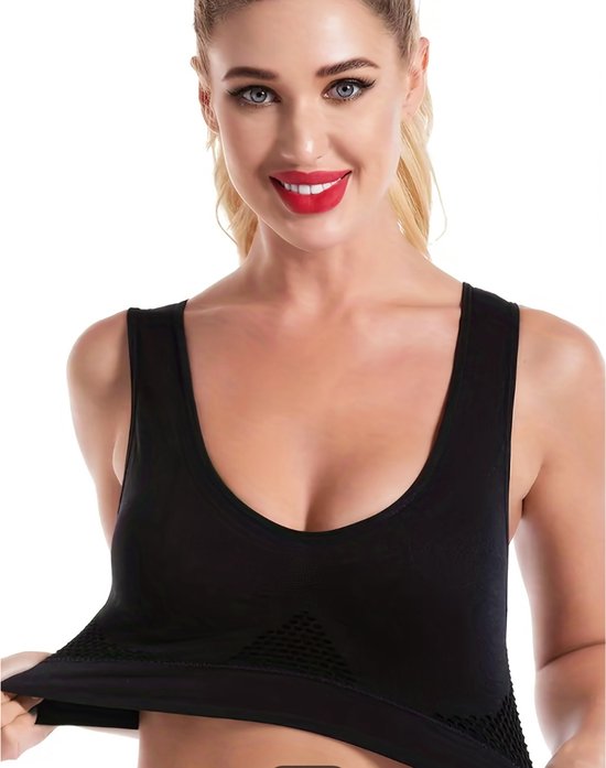 Bovista Soutien-gorge de sport sans armatures – Sans Bracelets – Soutien- Soutiens-gorge Push -up – Soutien-gorge Comfort – Mixte – Sport – S