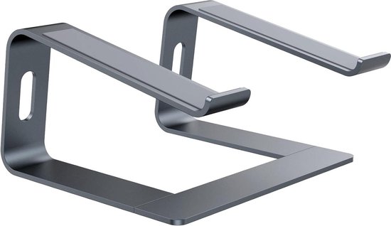 Twelve South Curve Flex | Ergonomische in hoogte en hoek verstelbare aluminium laptop/MacBook Stand/Riser, past 10-17, vouwt plat voor draagbaarheid -Inclusief reistas, mat zwart