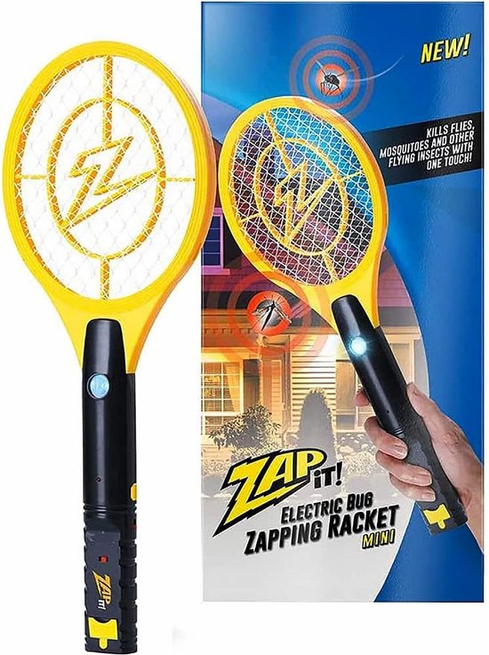 Zap It! Elektrische vliegenmepper - Oplaadbare zapper, Killer Racket ...