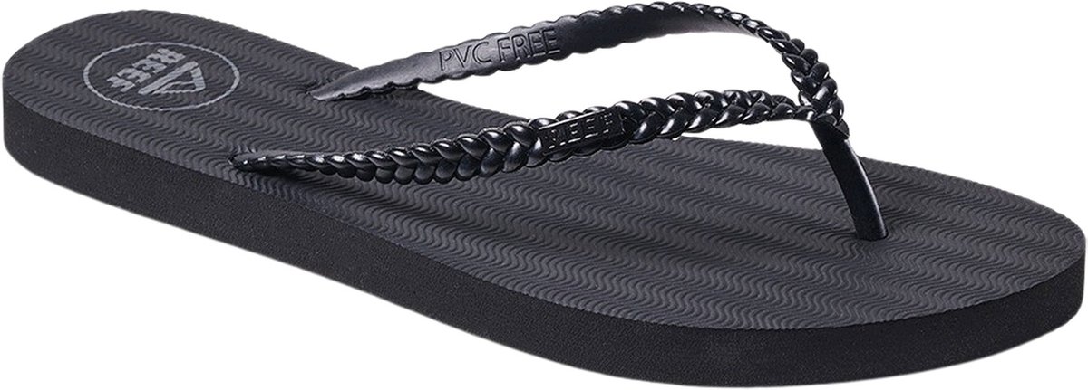 Reef Seaside Twist Dames Slippers Zwart