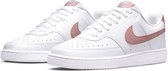 NIKE COURT VISION LOW NEXT NATURE - SNEAKERS - BLANC/ROSE - FEMME - Taille 39