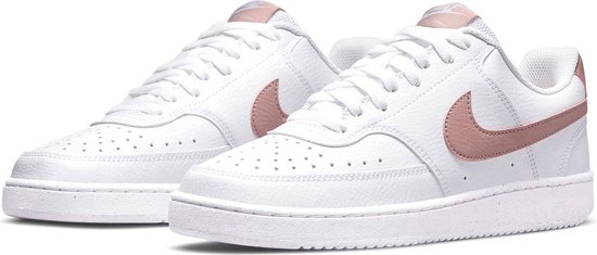 NIKE COURT VISION LOW NEXT NATURE - SNEAKERS - BLANC/ROSE - FEMME - Taille 39