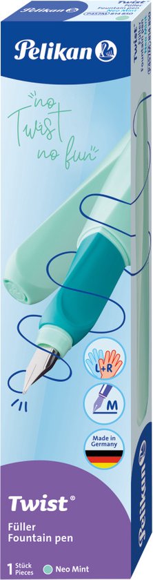 Stylo plume Pelikan Twist Mint système de remplissage de cartouche 1 pc(s)