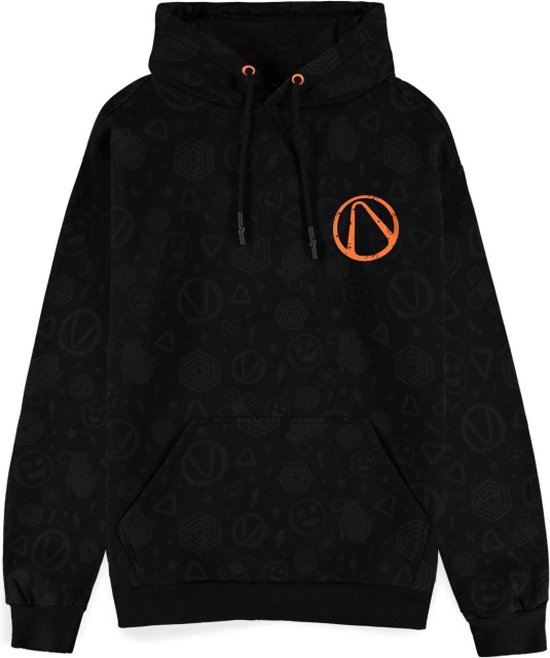 Borderlands - Logo All Over Print Vest met capuchon - S - Zwart