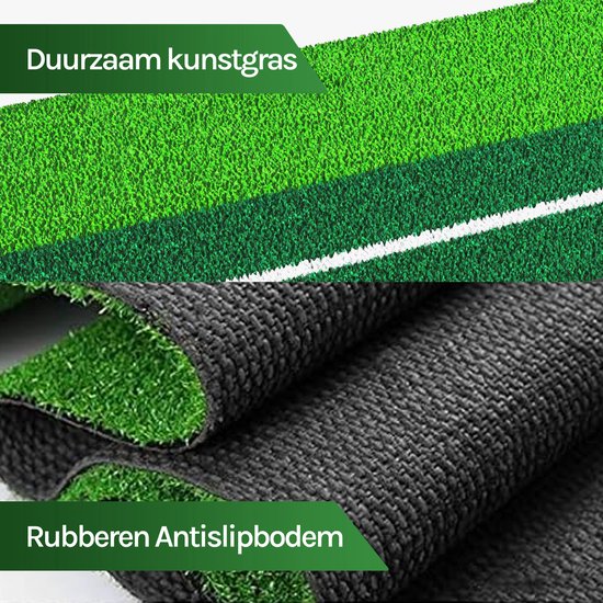 Putting Mat Golf - Putter - Met Terugkeersysteem - 30 x 250 cm van LifeGoods — afbeelding 4