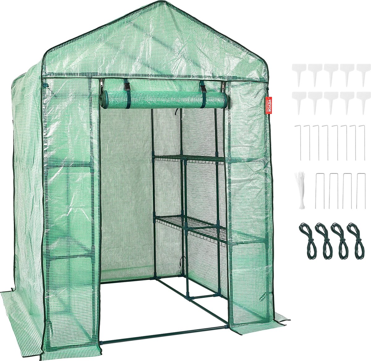 Decotopia Pop-up Plantenkas Groentekas Moestuin Kweken Afsluitbaar 140cm x 140cm