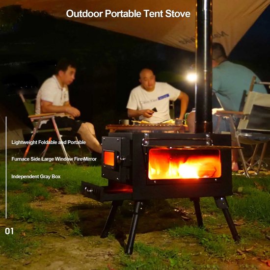 Houtkachel 80 Inch Campingtentkachel Roestvrij Staal Draagbare Houtkachel Met Pijpen P 010671093866 Houtkachel 80 Inch Campingtentkachel Roestvrij Staal Draagbare Houtkachel Met Pijpen P 010671093866